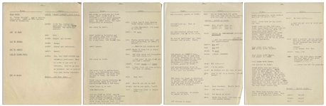 Moe Howard's 29pp. Script for The Three Stooges 1949 Pilot TV Show ''Jerks of All Trades'' With Shemp -- Annotated by Moe, With His Signature -- 8.5'' x 11'' -- Very Good Condition